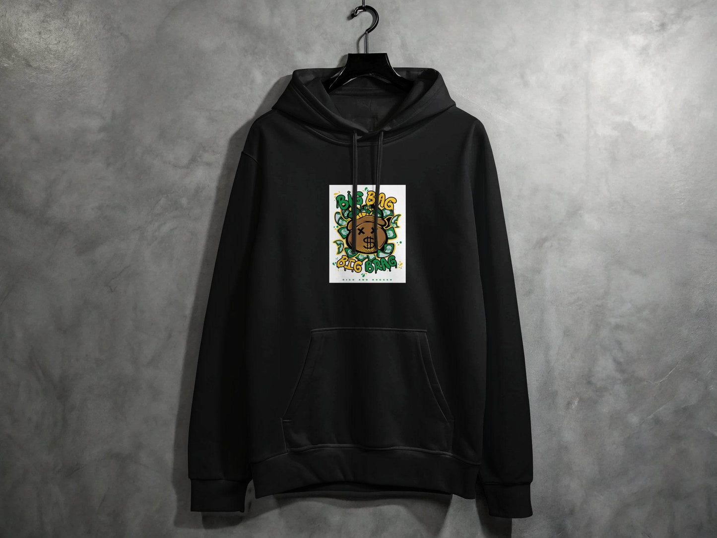 Big Bag and Big Brag Rich and Rugged Design Hoodie - Design & Vybe