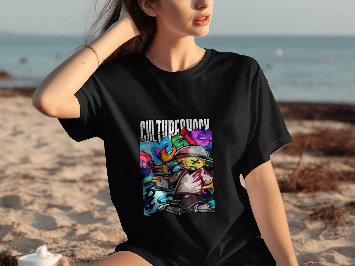 Culture Shock Graphic Illustration Based Art T-Shirt - Design & Vybe