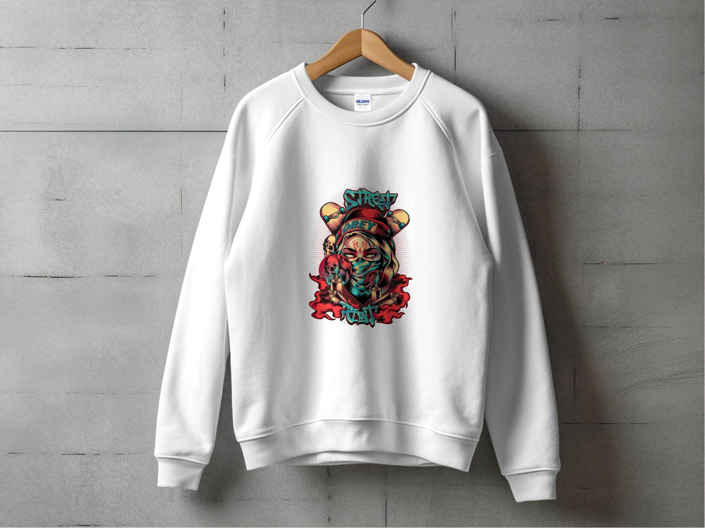 Street Art Graffiti Obey Slogan With Skulls Sweater - Design & Vybe