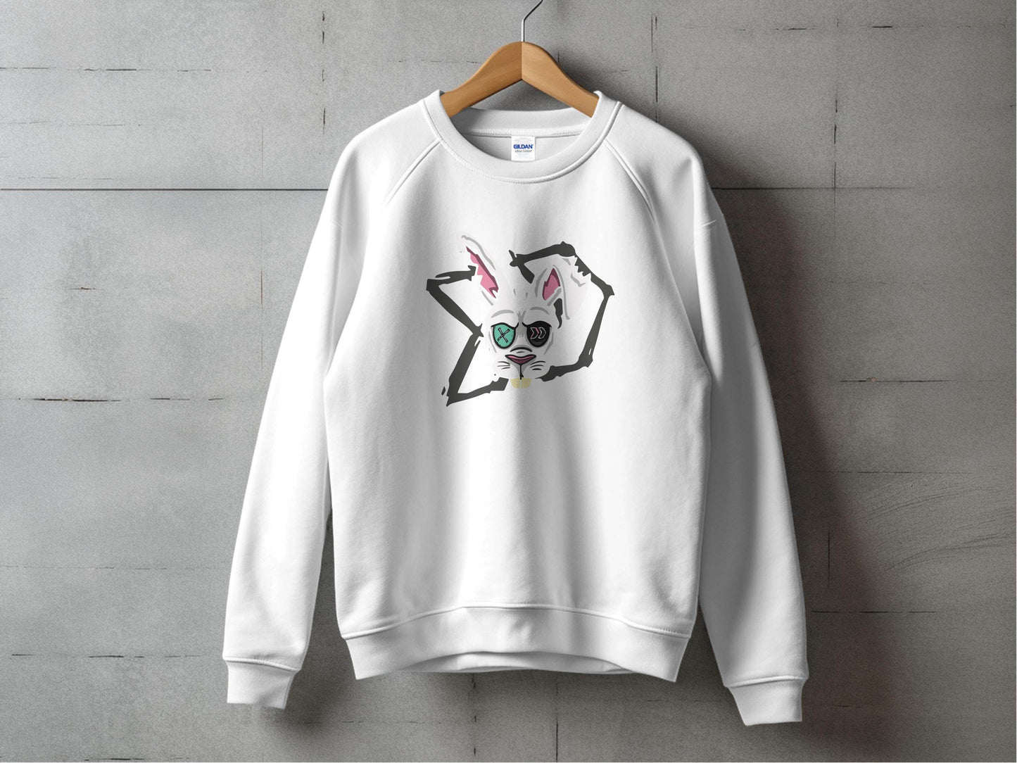 Morbid Zombie Rabbit Graphic Cool Design Sweater - Design & Vybe