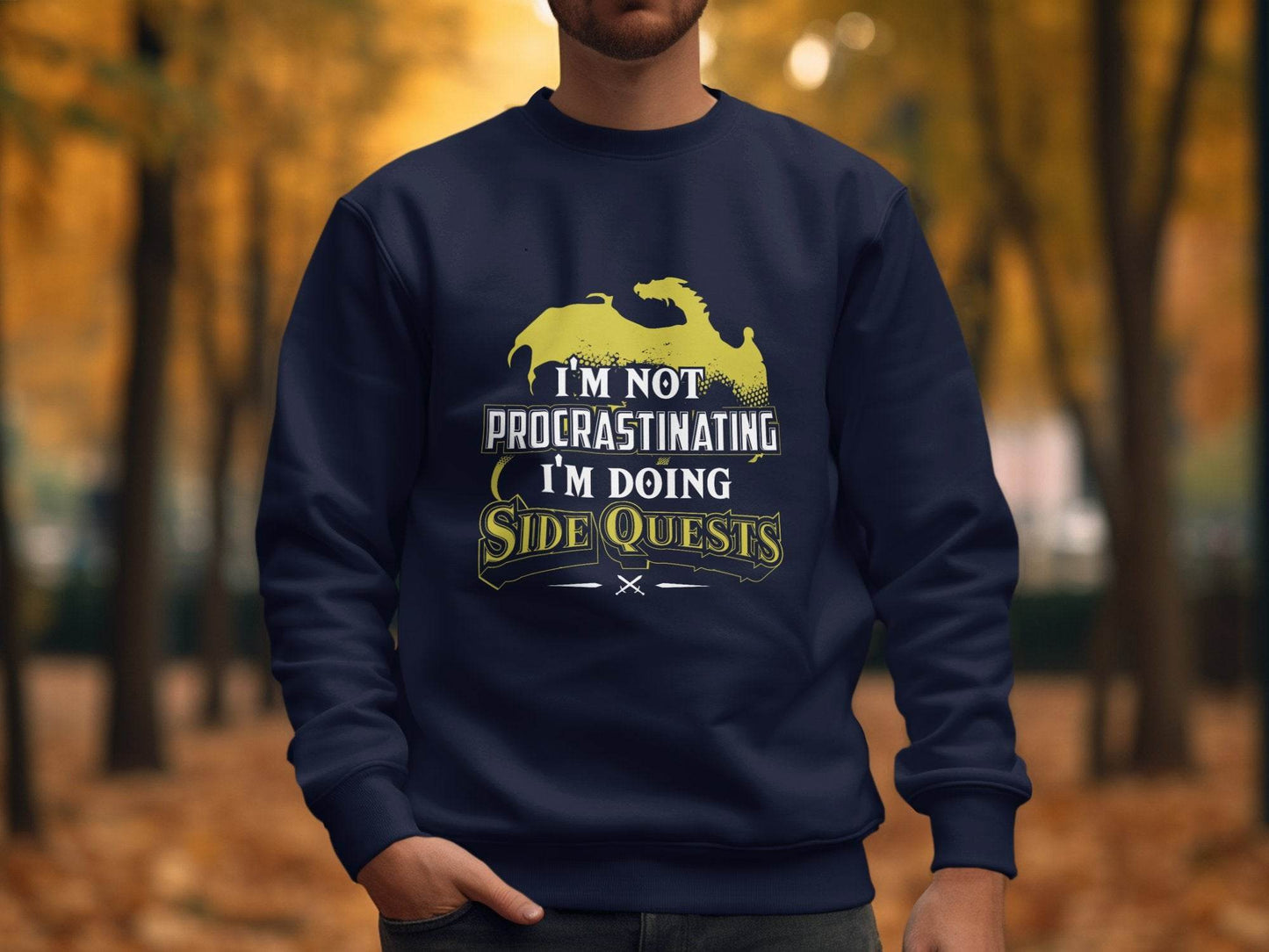 I Am Not Procrastinating I Am Doing Side Quests Sweater - Design & Vybe