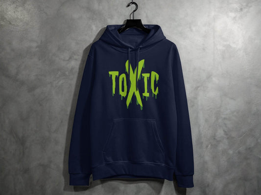 Unique Graphic Toxic Green Dripping Graffiti Text Design Hoodie - Design & Vybe