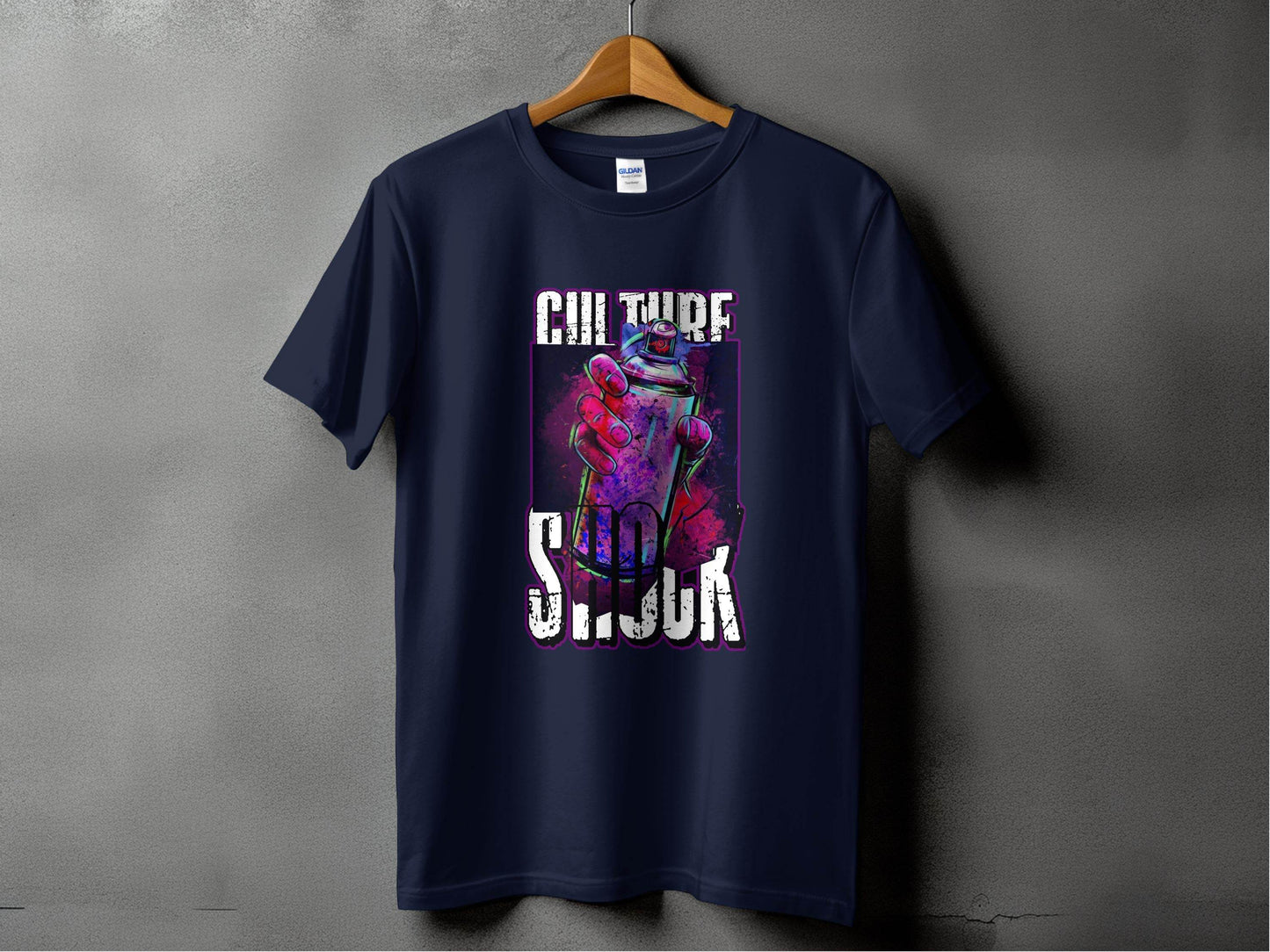 Culture Shock Spray Paint Art Cool Style T-Shirt - Design & Vybe