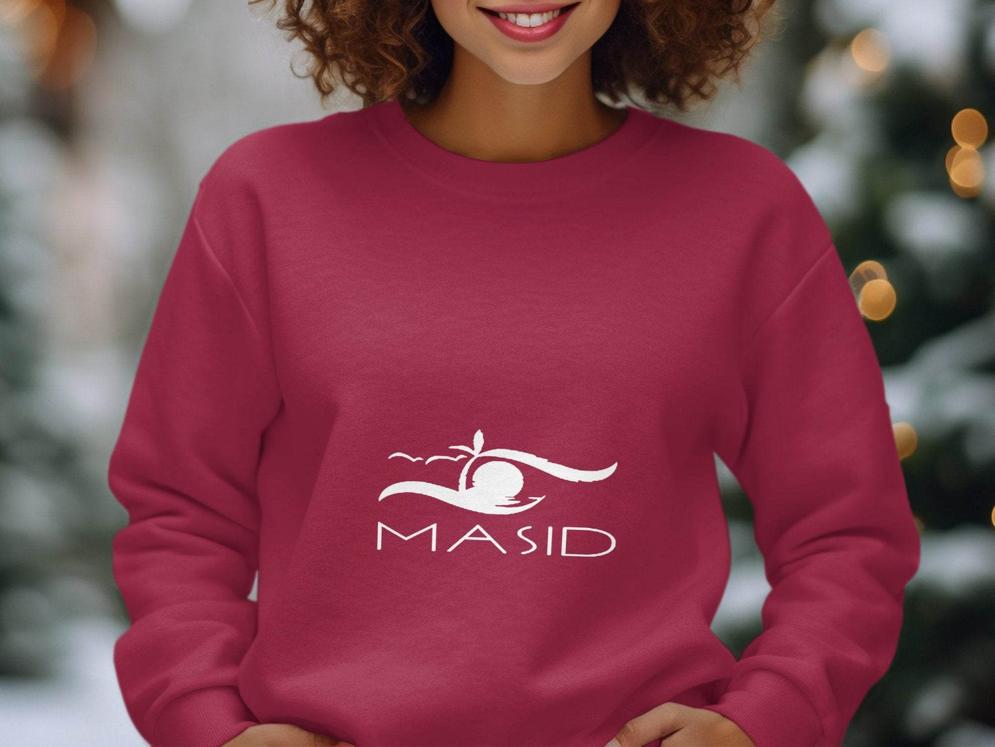 Masid Birds and Palm Tree with Ocean View Logo Hoodie - Design & Vybe