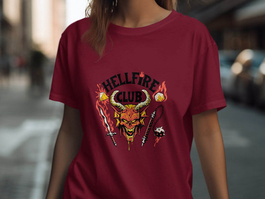 Hellfire Club with Dice and Sword Design Unisex T-Shirt - Design & Vybe