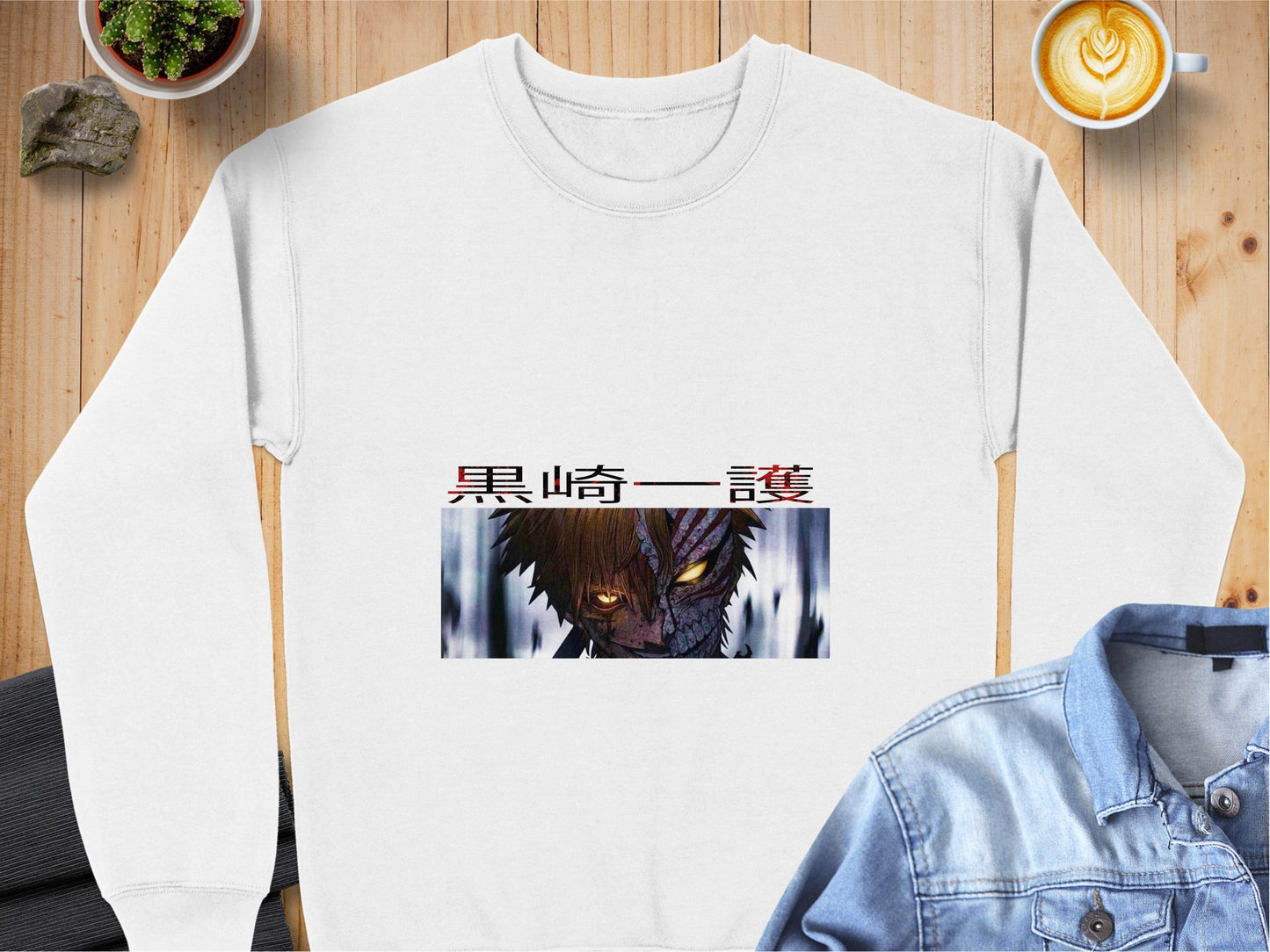 Anime Character Half Mask Kurosaki Ichigo Art Sweater - Design & Vybe