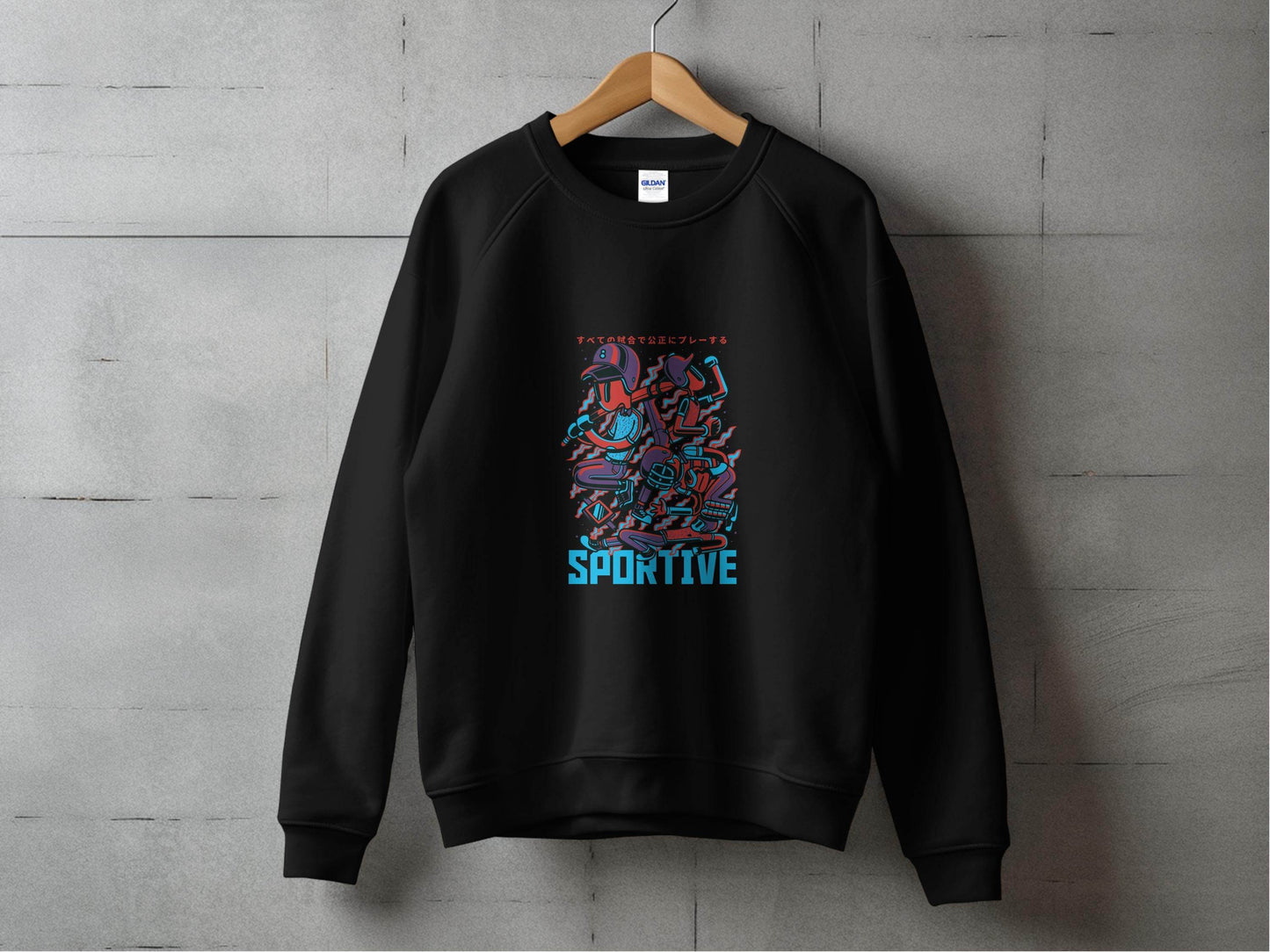 Sportive Characters Artistic Graphic Design Premium Hoodie - Design & Vybe