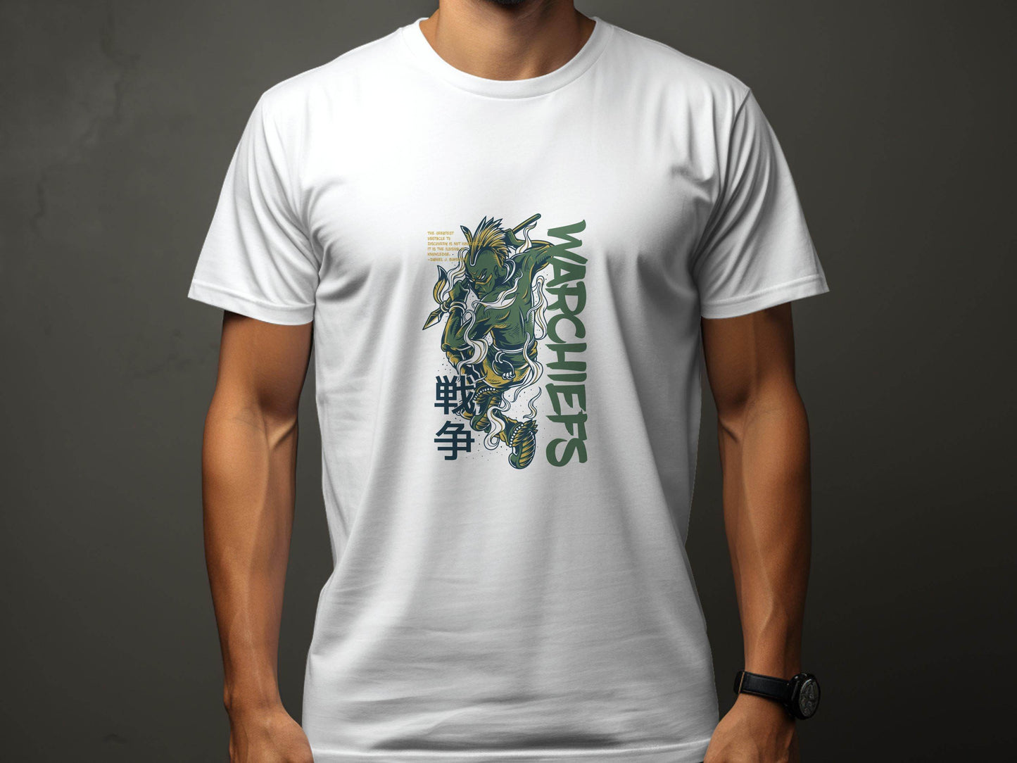 Warrior with Spear Graphic Urban Style Inspired T-Shirt - Design & Vybe