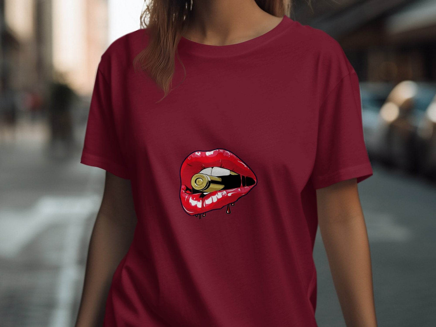 Crooks And Castles Bullet With Red Lips Graphic T-Shirt - Design & Vybe
