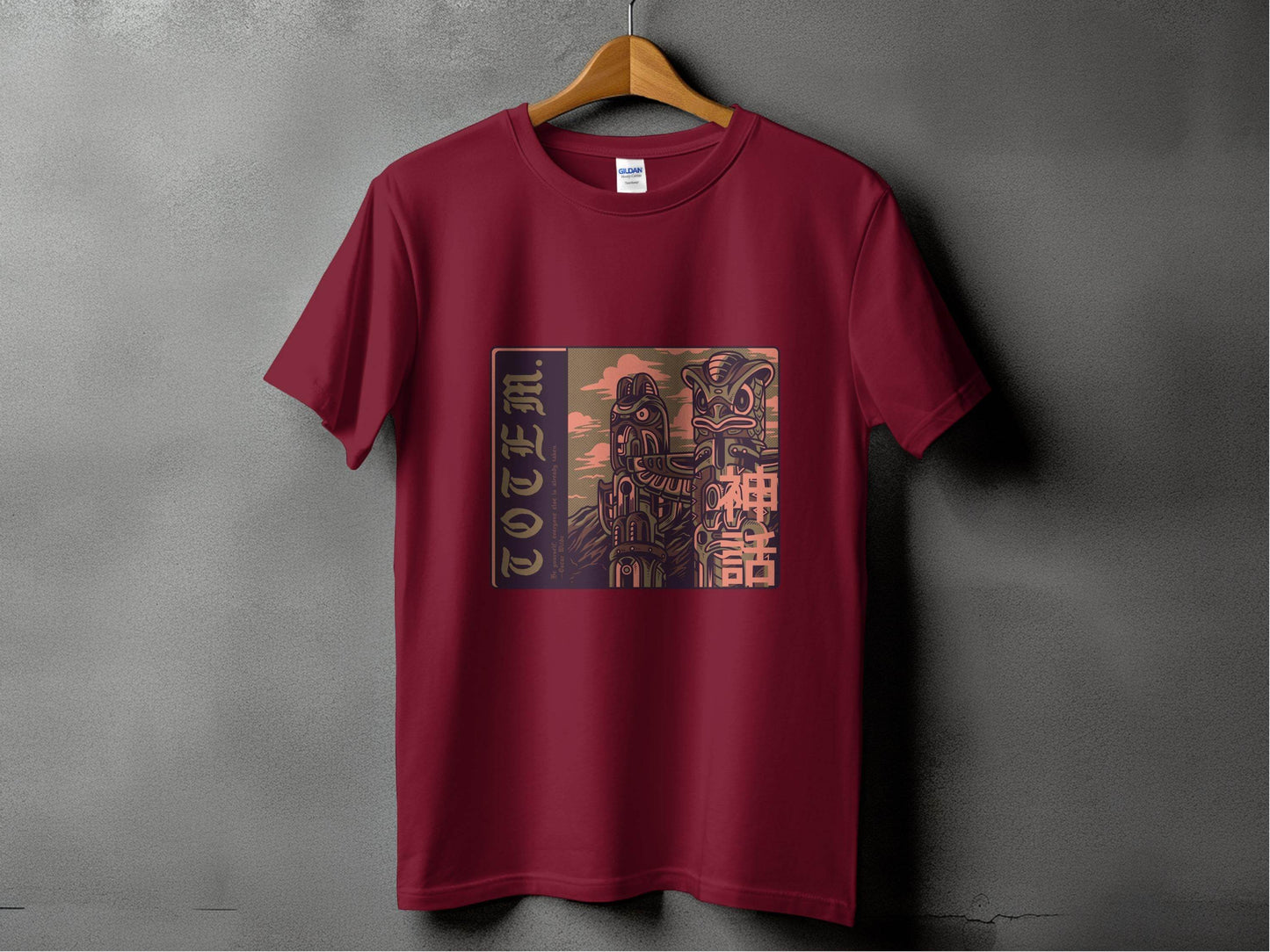 Be Yourself Japanese Totem Poles Graphic Design T-Shirt - Design & Vybe
