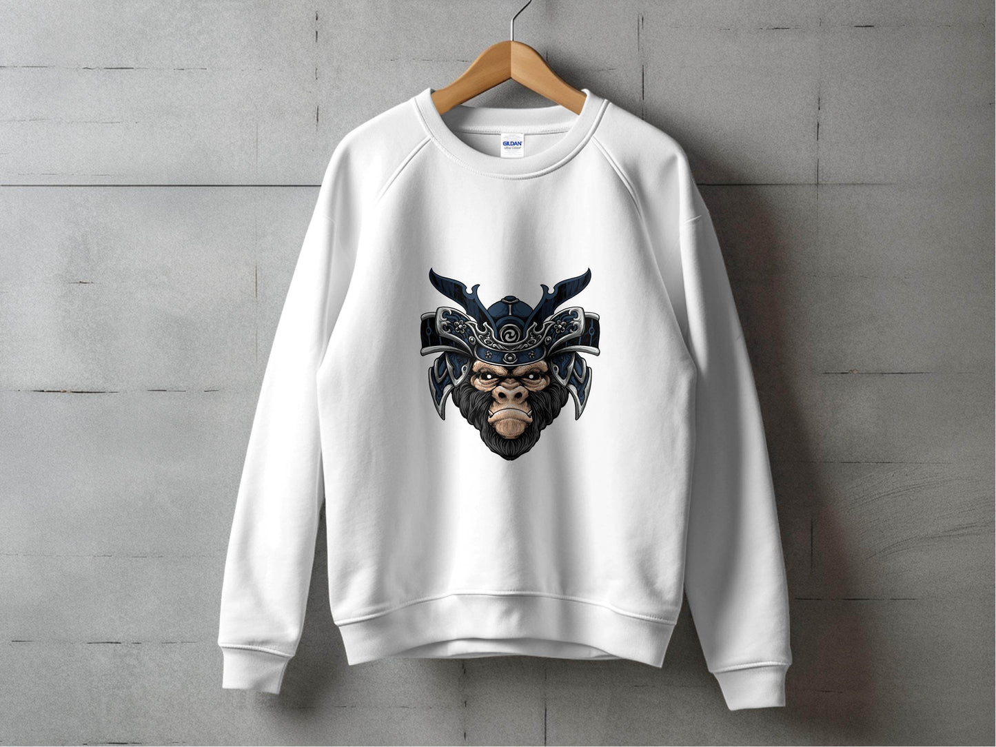 Samurai Ape Warrior Graphic Design Sweater - Design & Vybe
