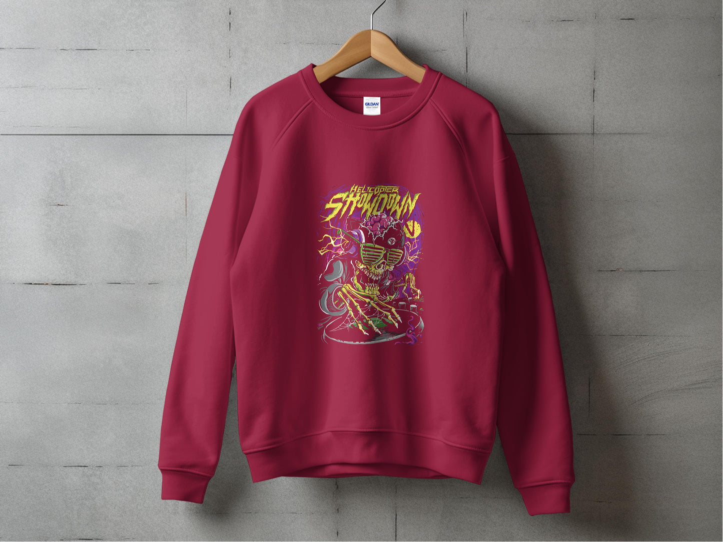 Ghostfire Showdown Skeleton Graphic Pullover product