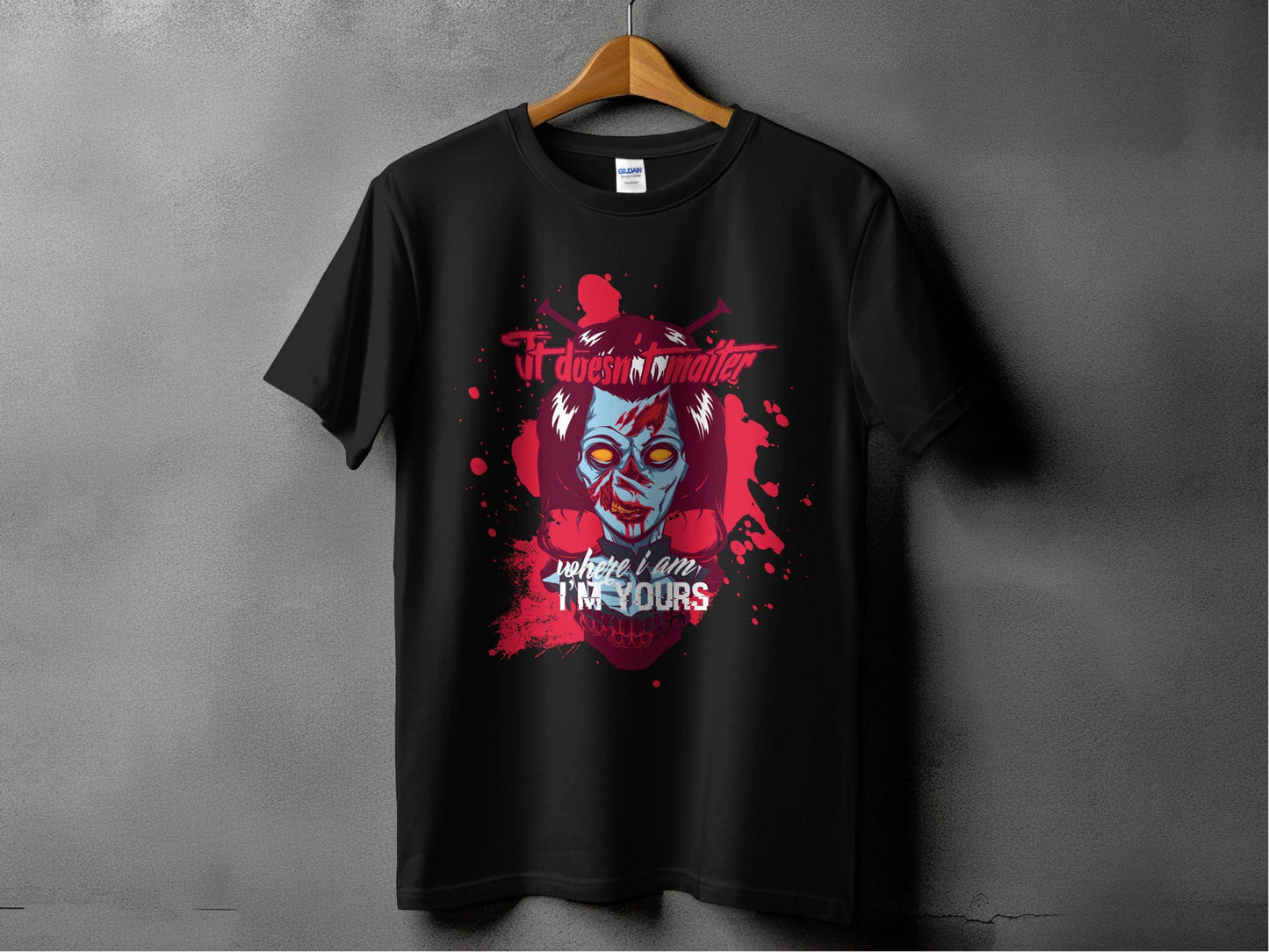 It does not matter where I am your Sci-Fi-Themed Horror T-Shirt - Design & Vybe