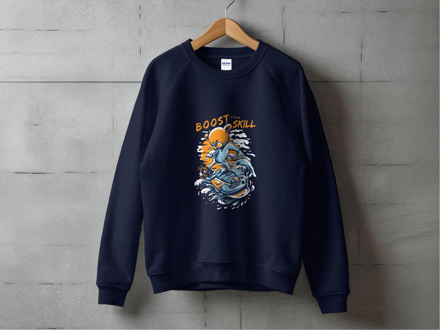 Boost Your Skill Cartoon Bear Design Hoodie - Design & Vybe