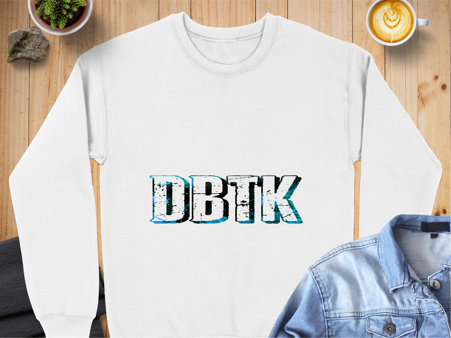 DBTK Logo Design White Sweatshirt product type