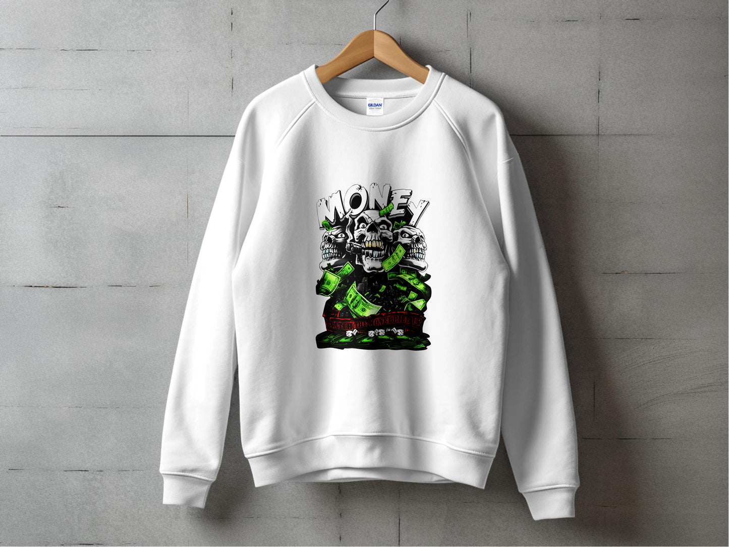 Money Graphic Sweatshirt Apparel Clothing product type