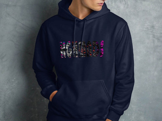 Highmads Artistic Bold Design Statement Graphic Print Hoodie - Design & Vybe
