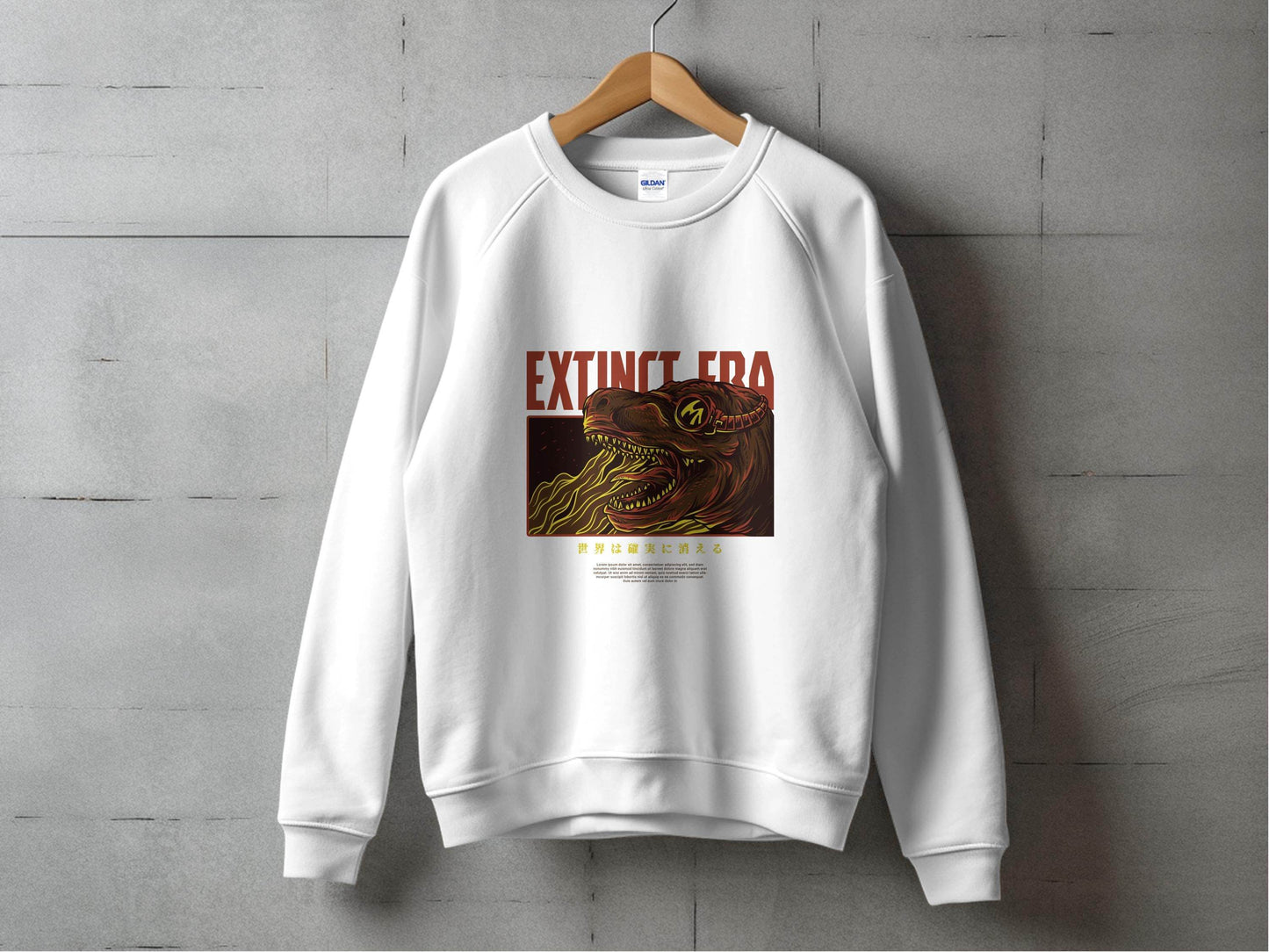 Extinct Era Tyrannosaurus Digital Artwork Design Sweater - Design & Vybe