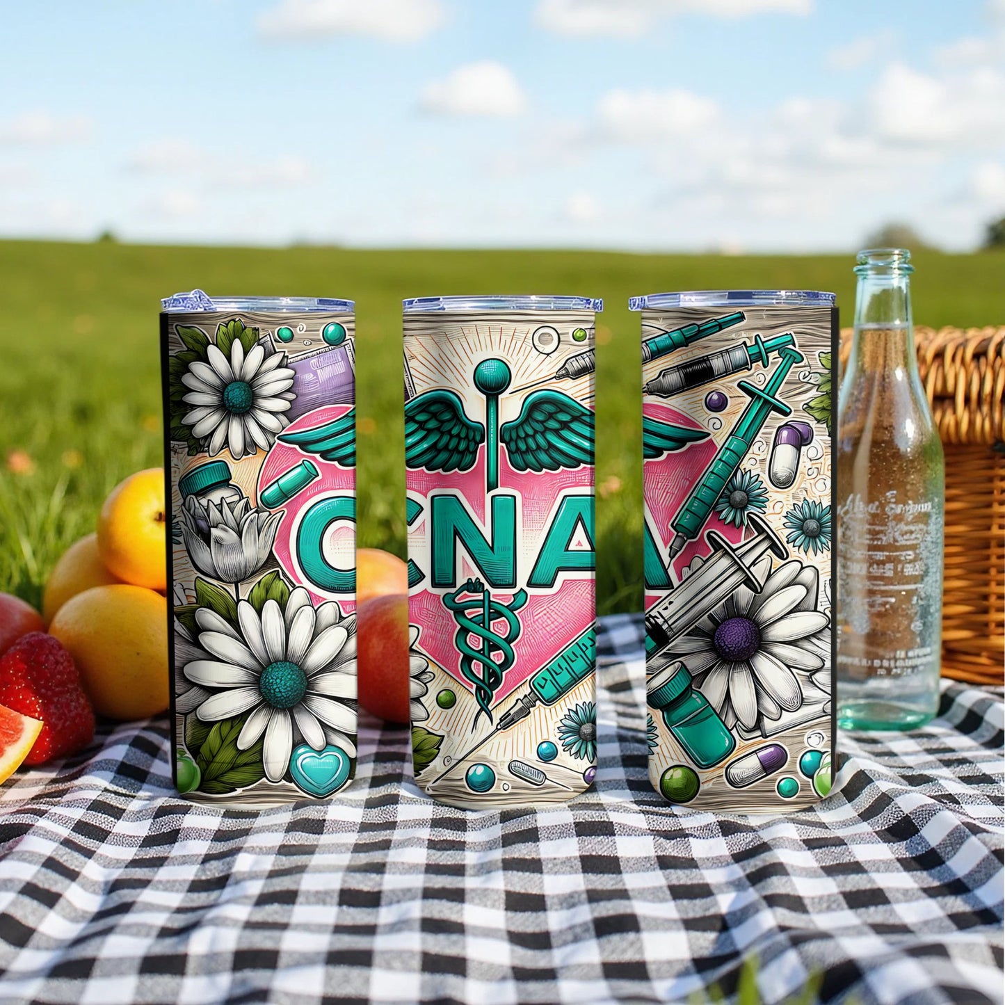 Colorful DNA Design Insulated Stainless Steel Tumbler product