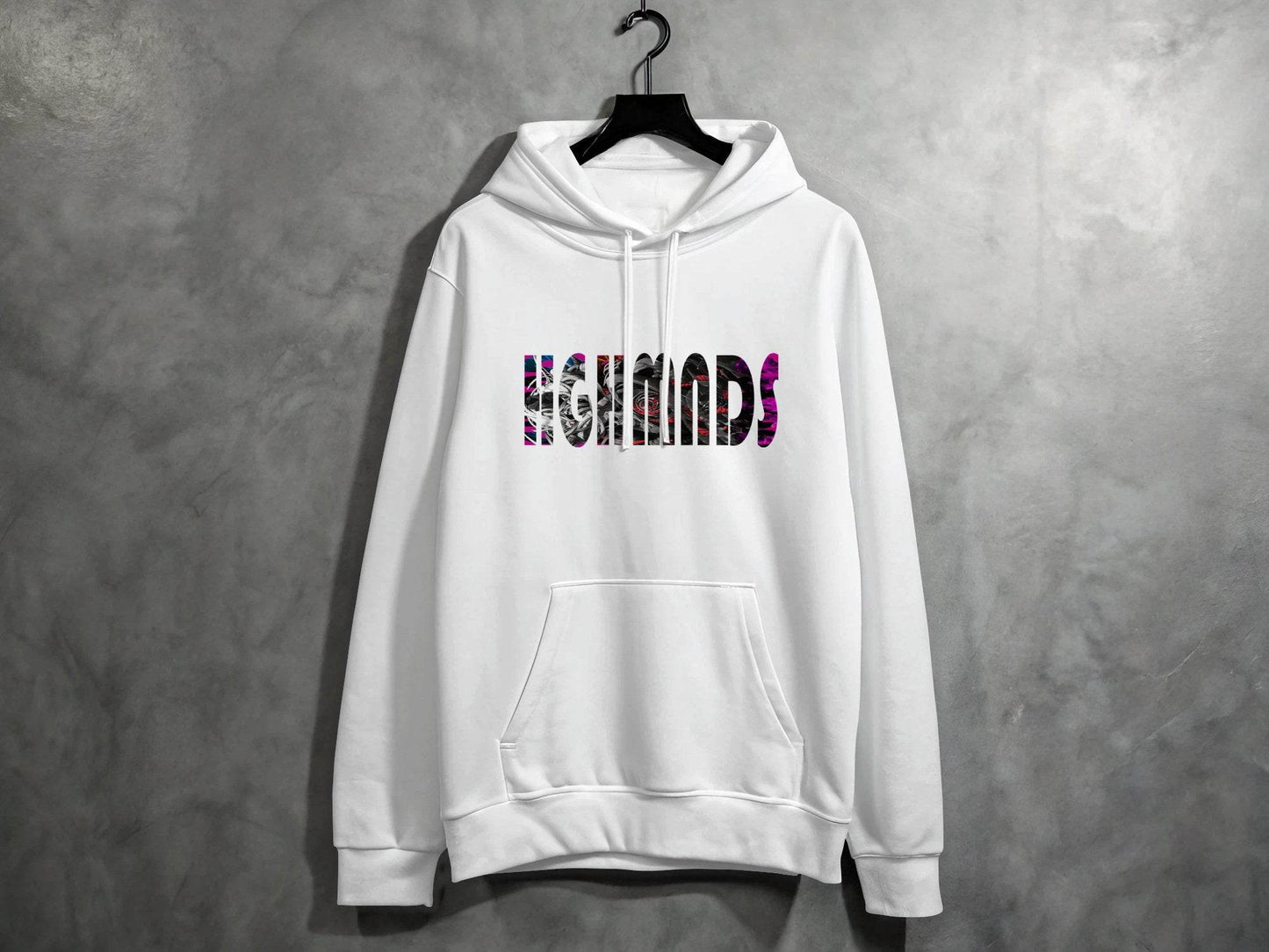 Highmads Artistic Bold Design Statement Graphic Print Hoodie - Design & Vybe