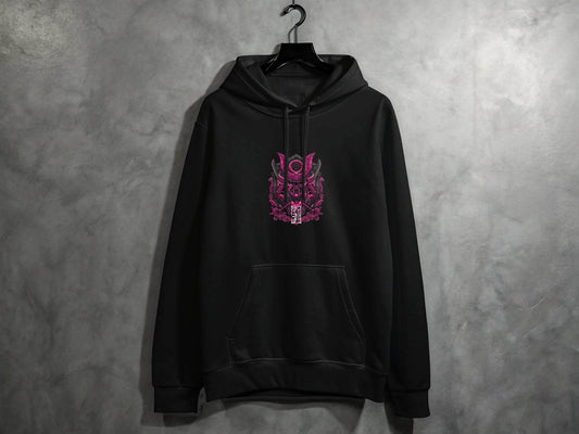 Cyberpunk Samurai Mask Japanese Art Hoodie - Design & Vybe