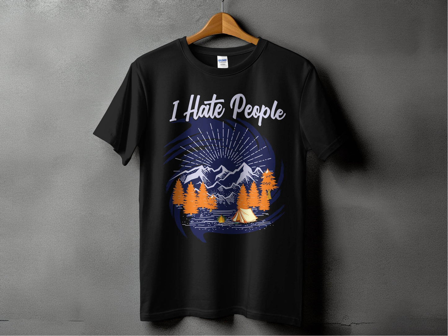 Outdoor Camping Design I Hate People Graphic T-Shirt - Design & Vybe