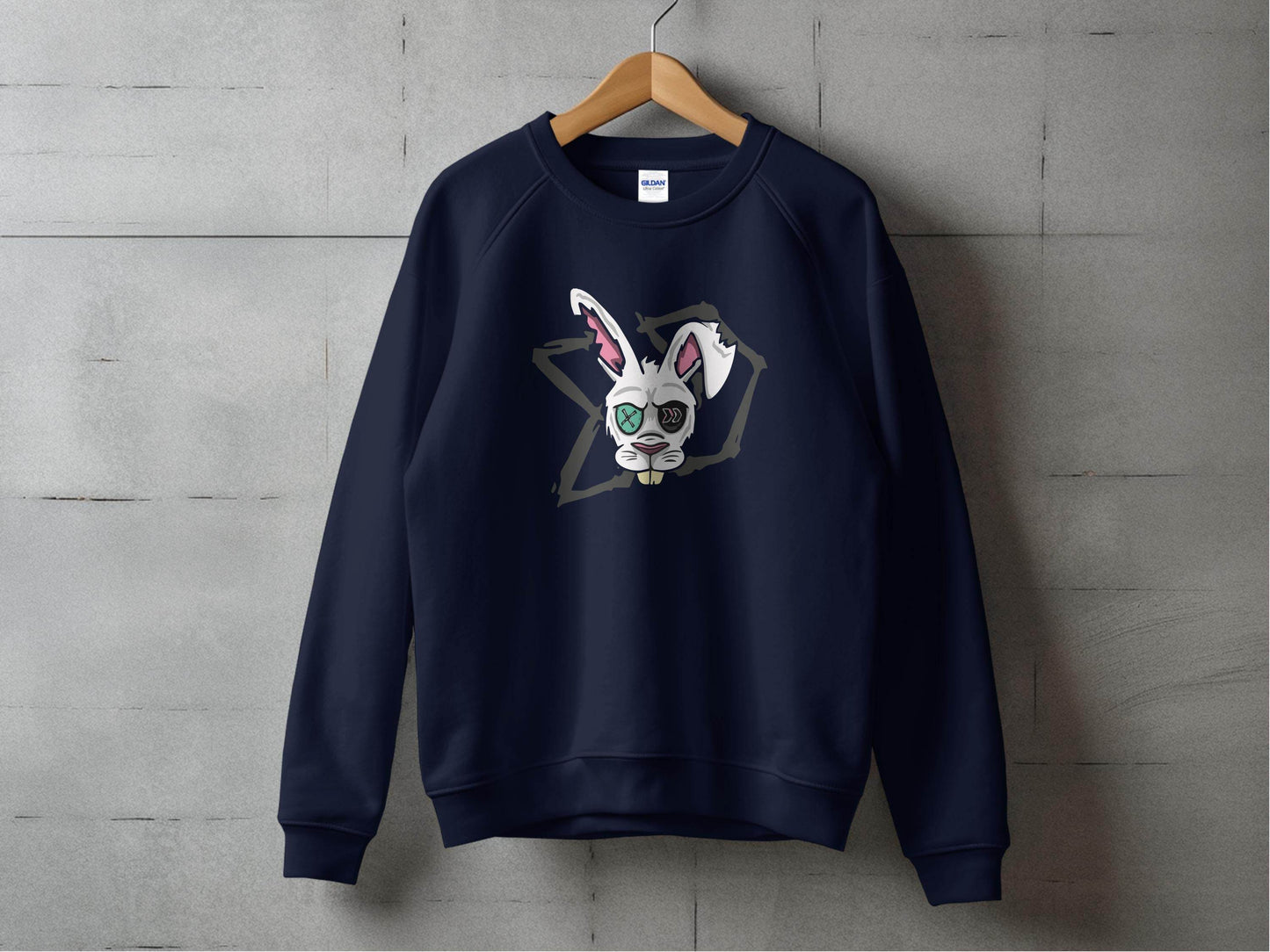 Morbid Zombie Rabbit Graphic Cool Design Sweater - Design & Vybe