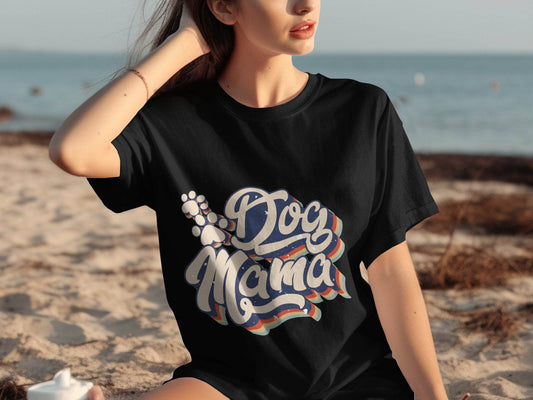 Retro Style Dog Mama Vintage Design Graphic T-Shirt - Design & Vybe