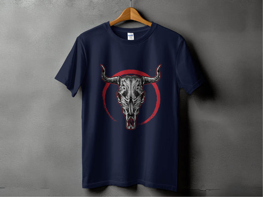 Longhorn Skull Art Graphic T-Shirt - Design & Vybe