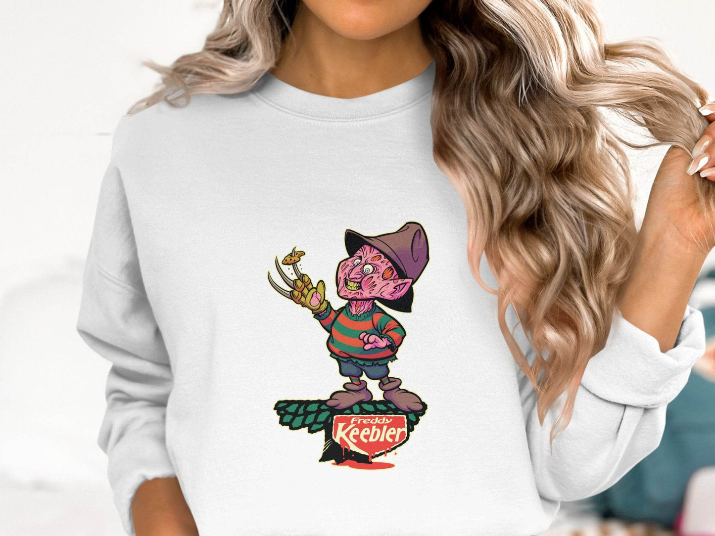 Freddy Keebler Halloween Horror Funny Parody Style Sweater - Design & Vybe