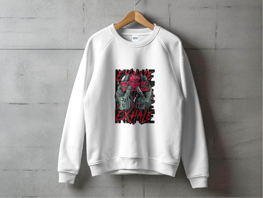 Inhale Exhale I Roll Up My Medicine Graphic Design Sweater - Design & Vybe
