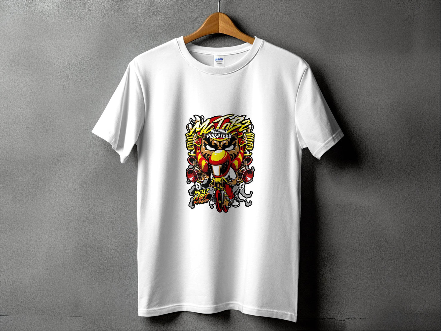 Motorbz Mechanix Ridertees Built Not Bought Graphic T-Shirt - Design & Vybe