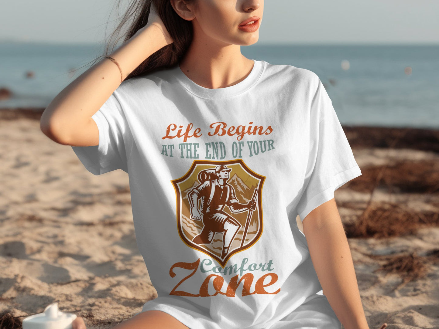 Life Begins Comfort Zone Graphic Tee product
