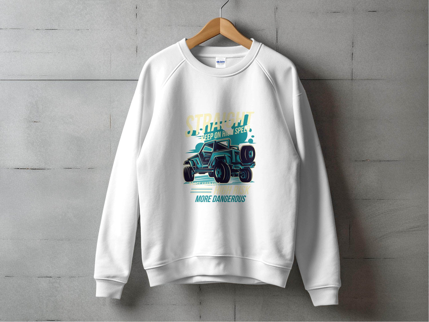 Straight Keep on High Speed More Dangerous Sweater - Design & Vybe
