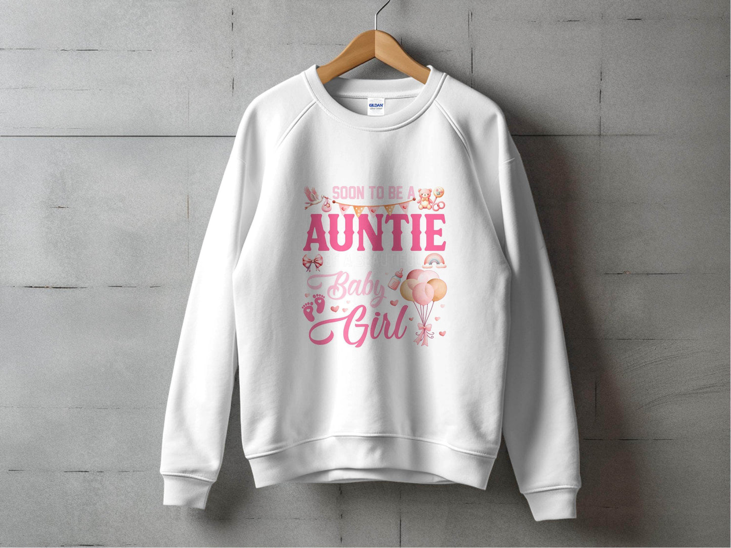 Soon To Be Auntie of a Beautiful Baby Girl Sweater - Design & Vybe