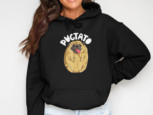 Cute Pugtato Design Graphic Sweater - Design & Vybe