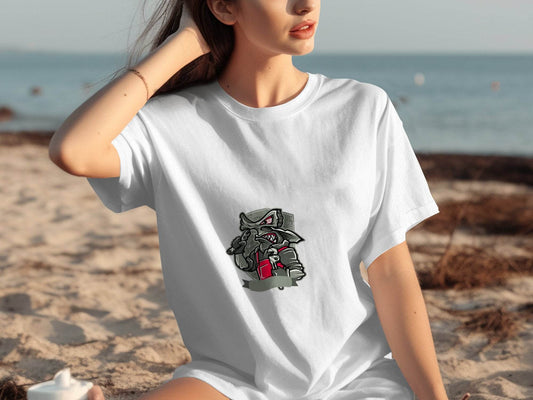 Angry Plumber with Wrench Graphic Design Premium T-Shirt - Design & Vybe