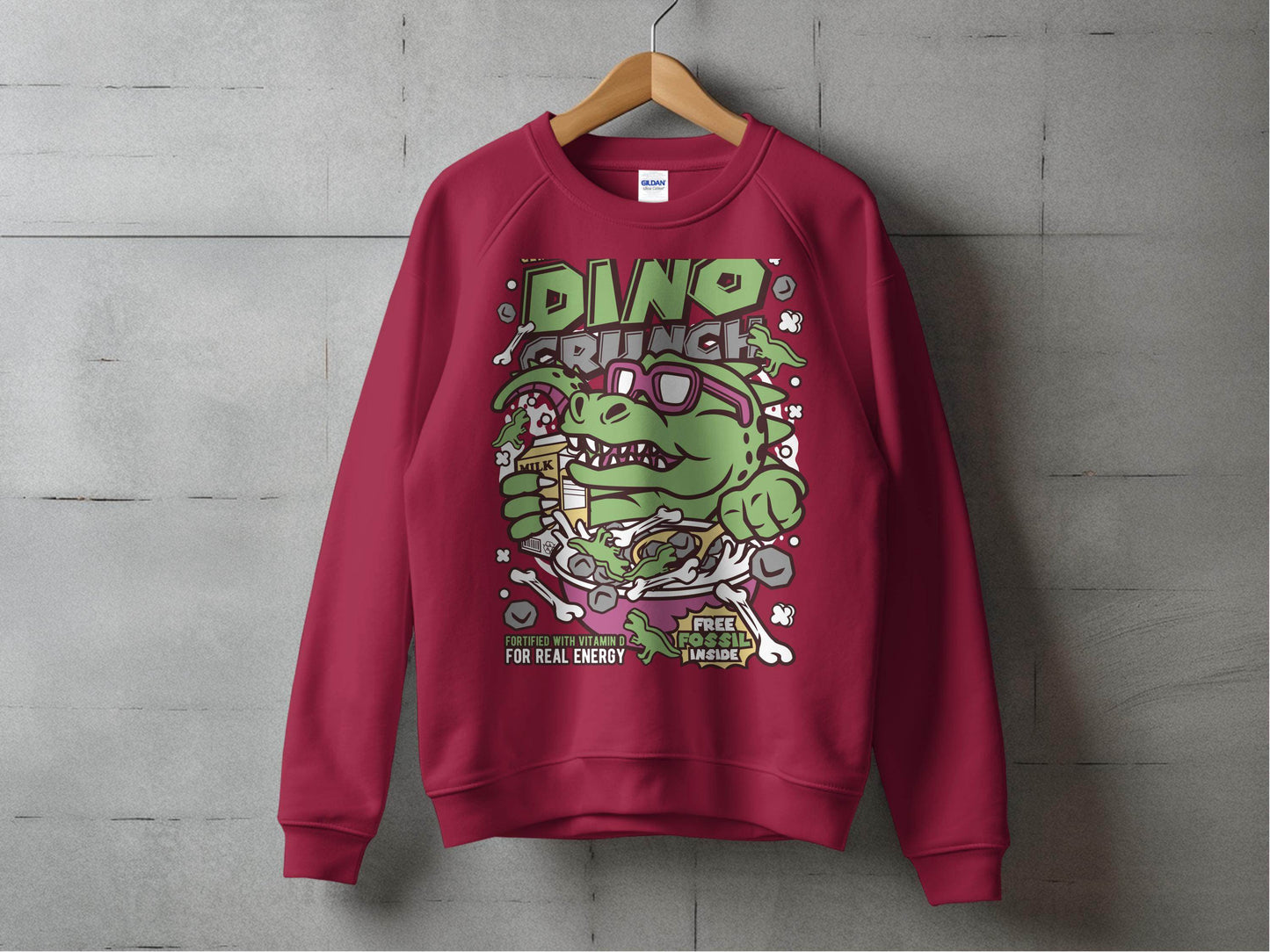 Dinosaur Cereal Crunch Tee for Fun Sweater - Design & Vybe