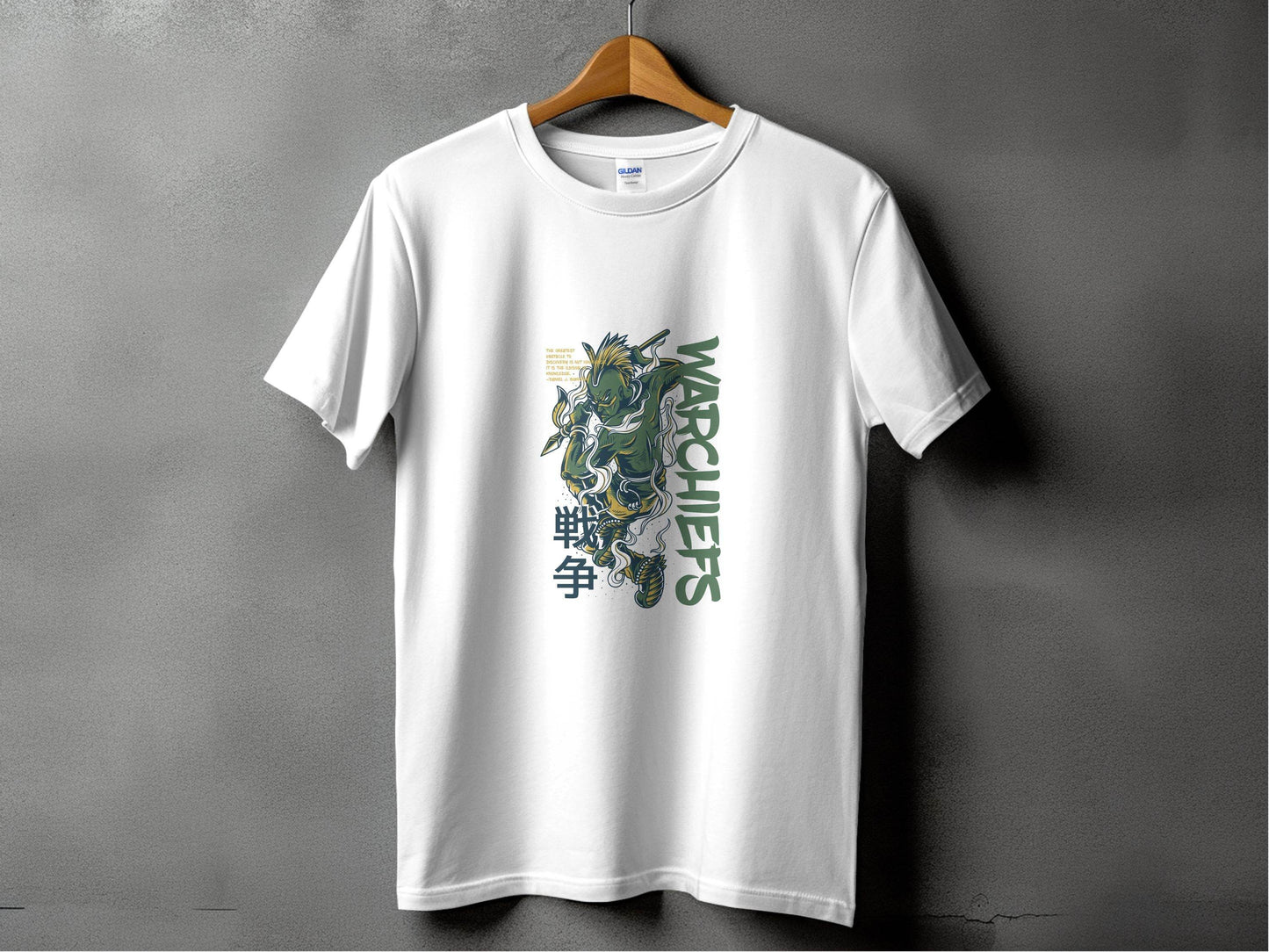 Warrior with Spear Graphic Urban Style Inspired T-Shirt - Design & Vybe