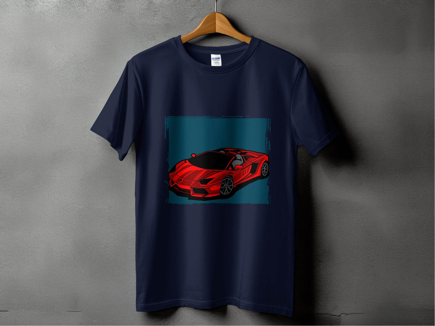 Bold Red Supercar Print Graphic T-Shirt - Design & Vybe