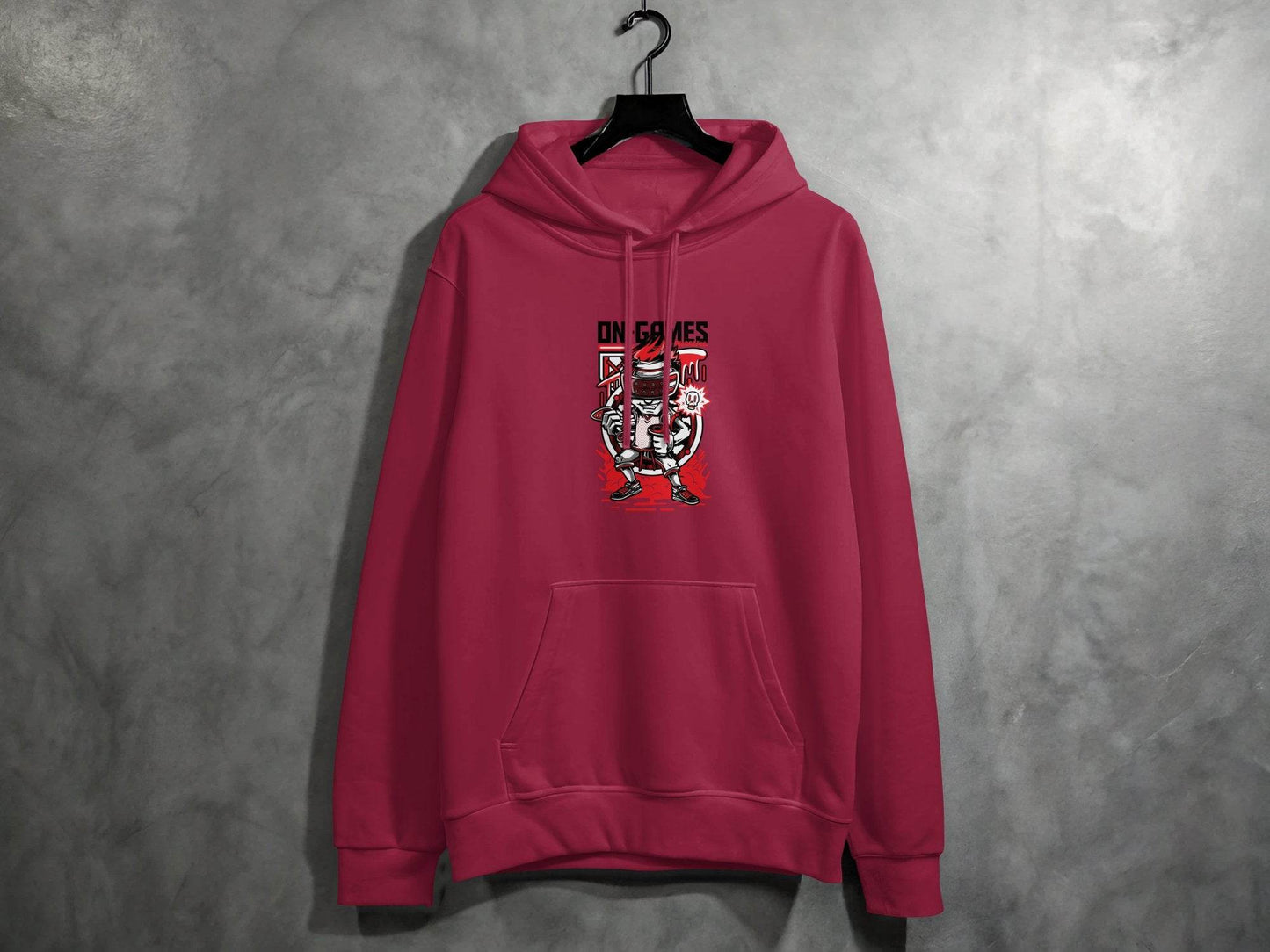 On Games Vr Gaming Schoolart Skull Graphic Design Hoodie - Design & Vybe