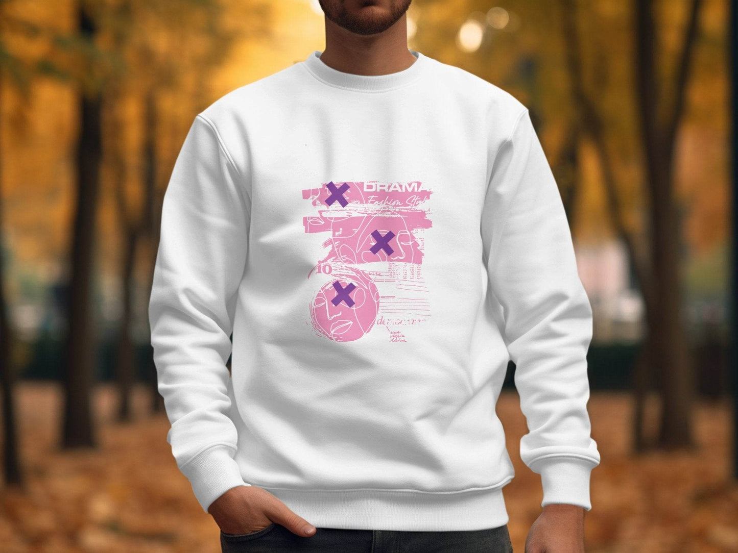 No Drama Fashion Style Reality Art Graphic Sweater - Design & Vybe