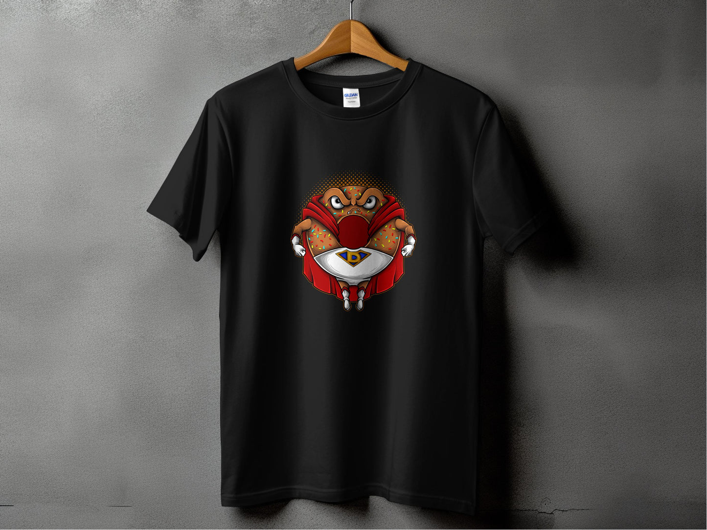 Unique Graphic Print Black T-shirt Men Gift product