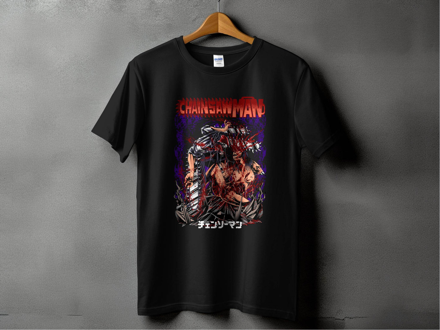 Chainsaw Man Intense Battle Graphic Anime Inspired T-Shirt - Design & Vybe