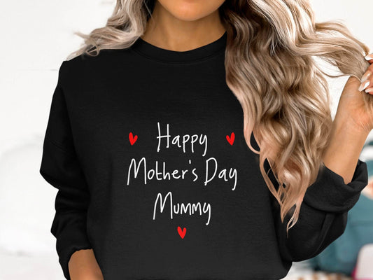 Happy Mother's Day Mummy Heart Design Graphic Sweater - Design & Vybe
