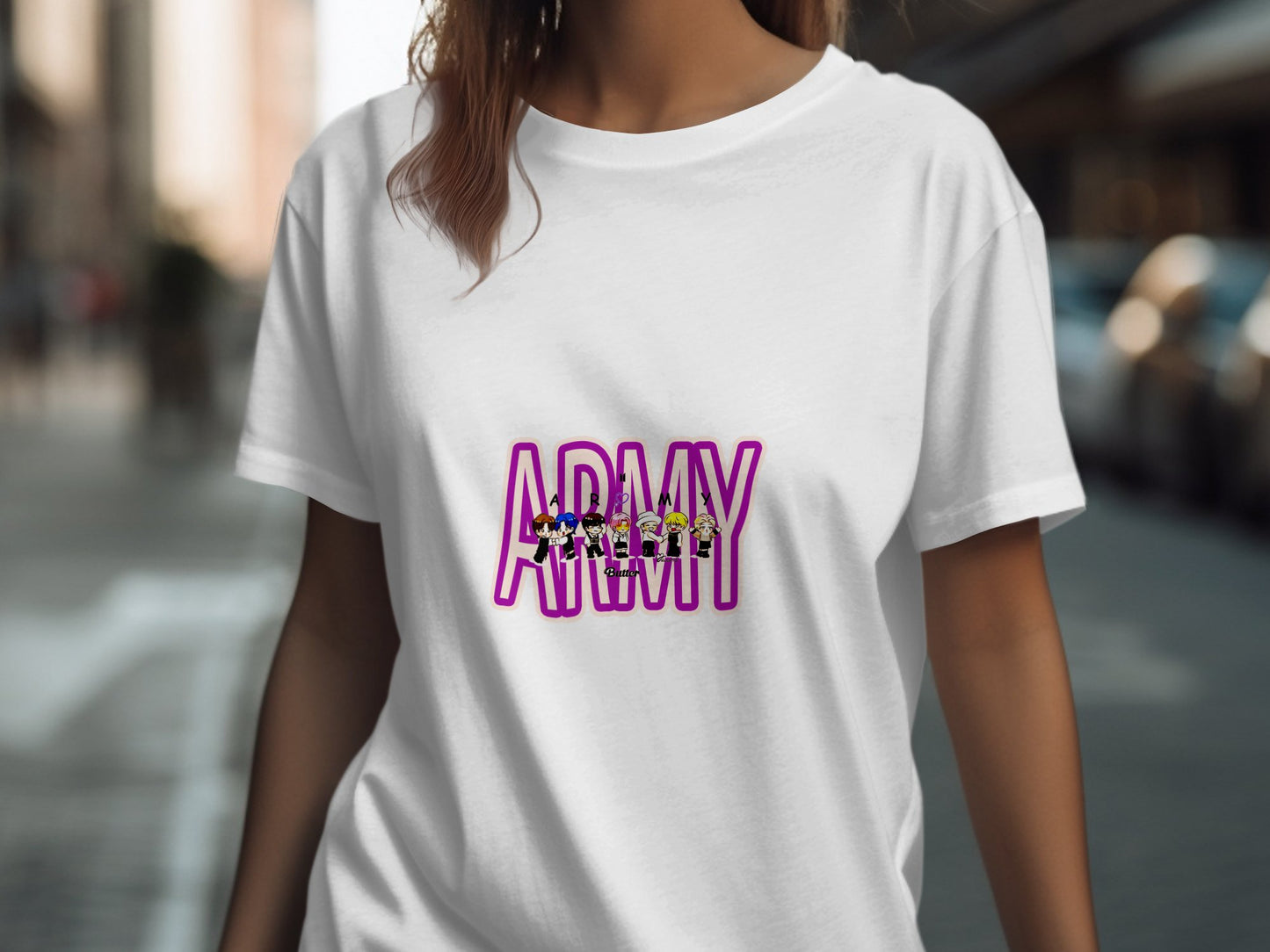 Vibrant Army Print Style Graphic Statement Shirt product