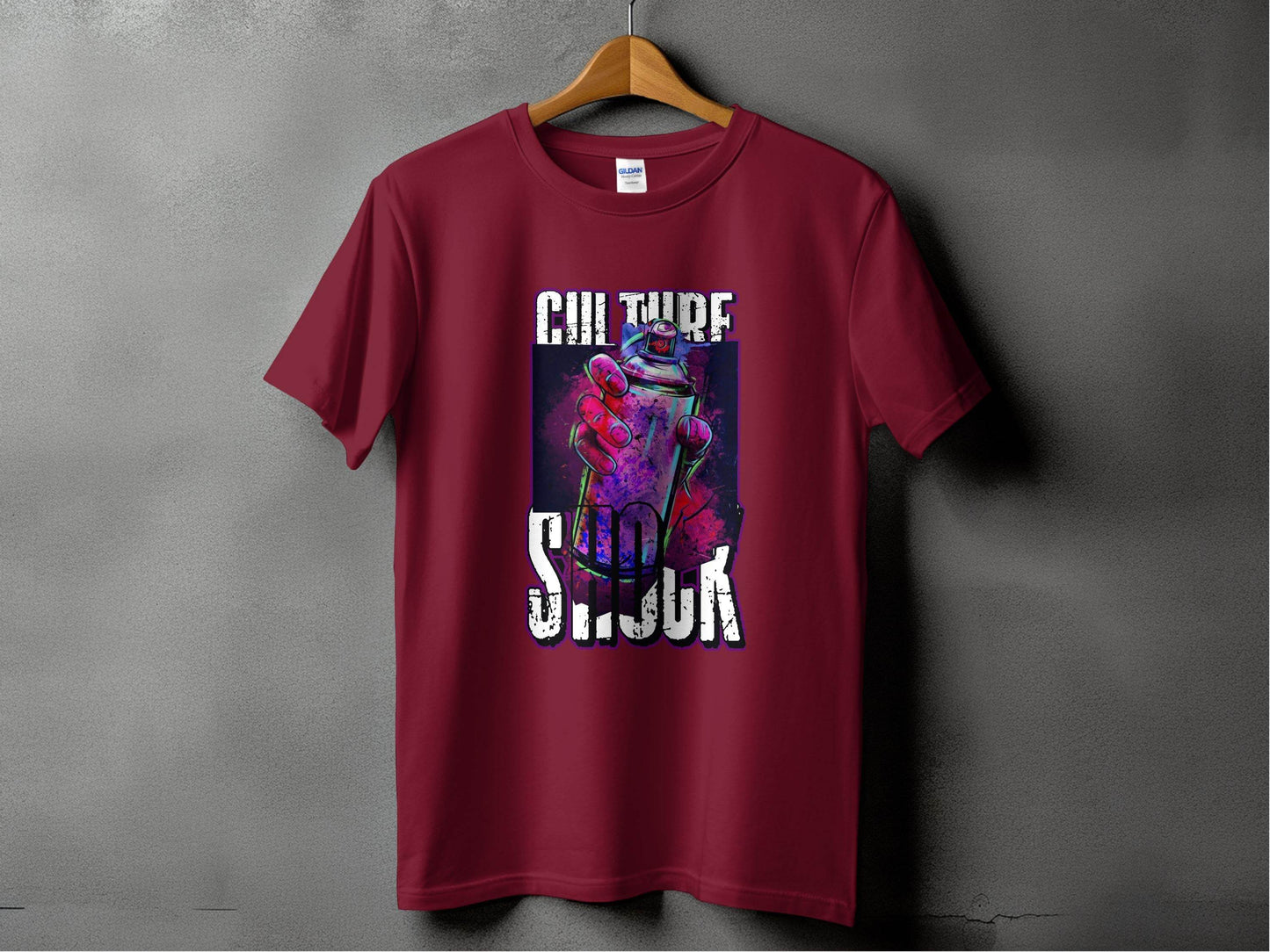 Culture Shock Spray Paint Art Cool Style T-Shirt - Design & Vybe