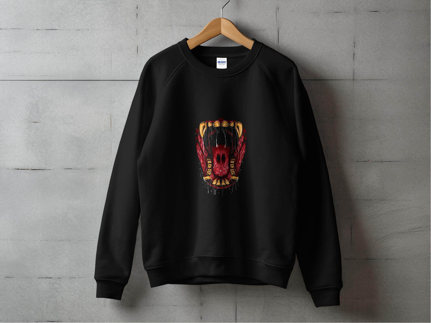 Anatomical View Inside Monster Mouth Graphic Design Sweater - Design & Vybe