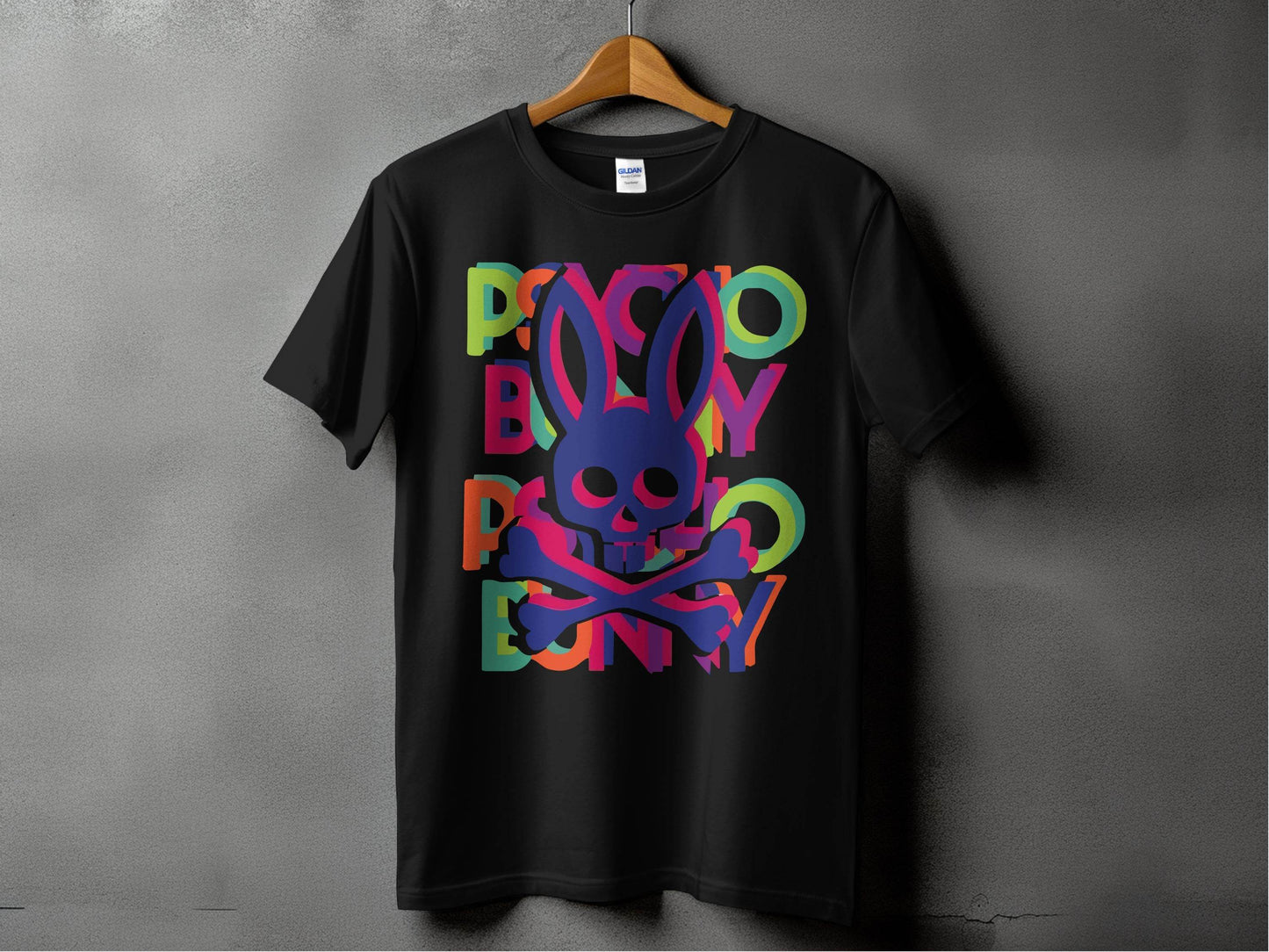 Bold and Colorful Design with Rabbit Skull T-Shirt - Design & Vybe