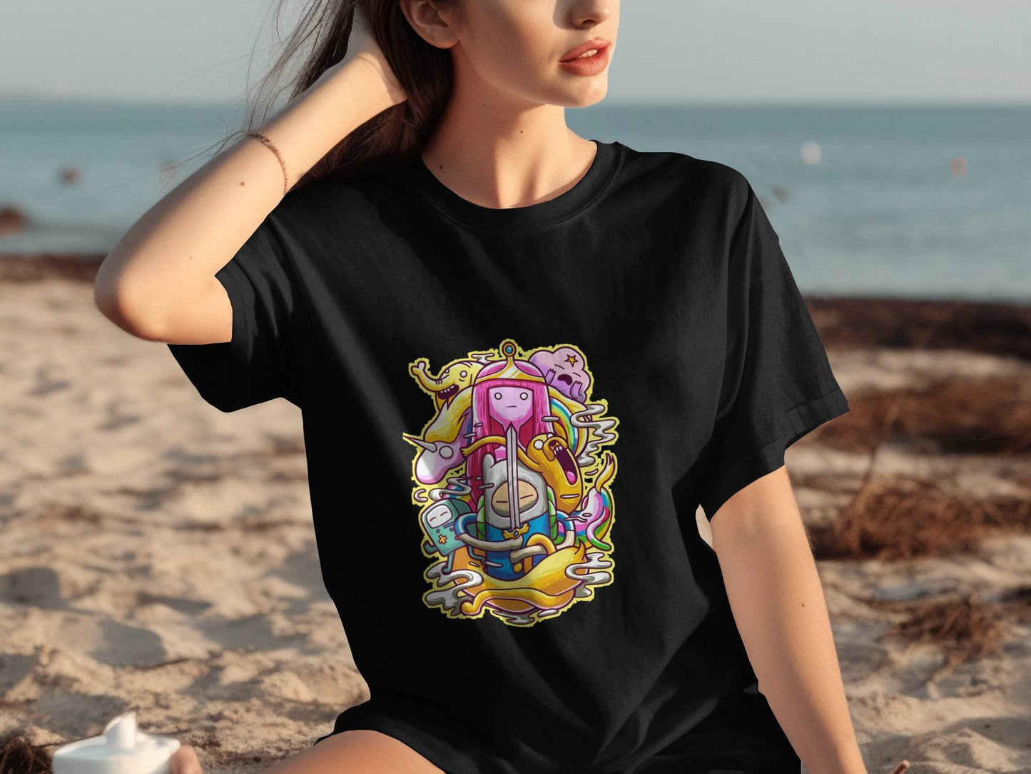 Adventure Time Characters Illustration T-Shirt - Design & Vybe